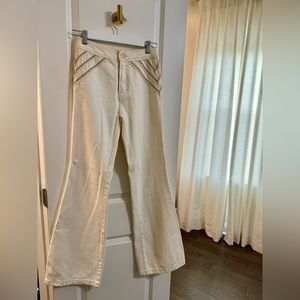 Free Peole Cream Denim Jean